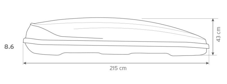 Hapro Traxer 8.6 Roof Box (530L)
